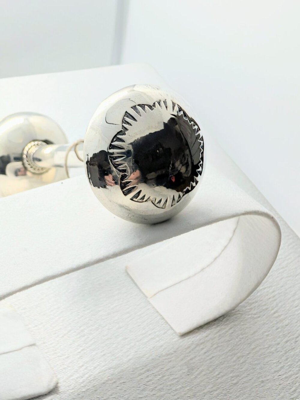 NEW handmade sterling silver baby rattle - Picture 8 of 11